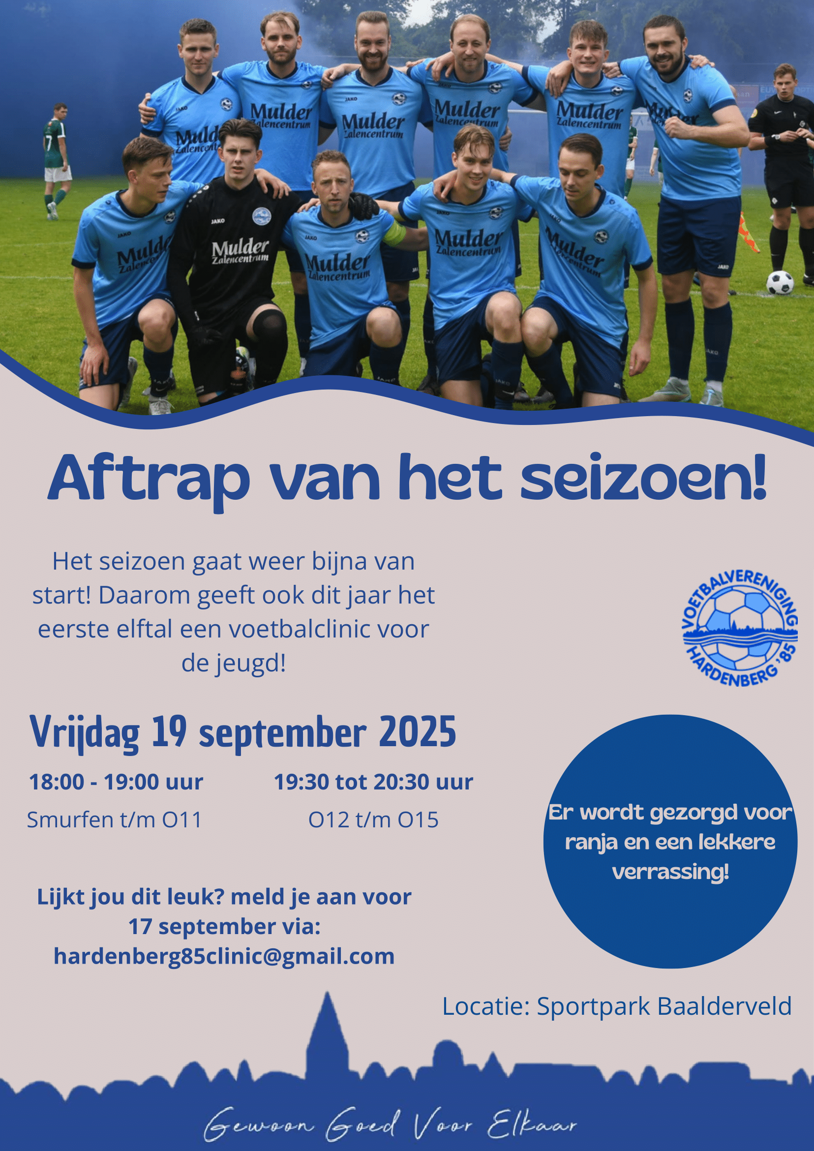 De aftrap van het seizoen