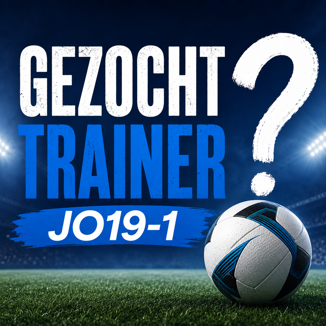 Nieuwe trainer gezocht voor ambitieuze JO19-1