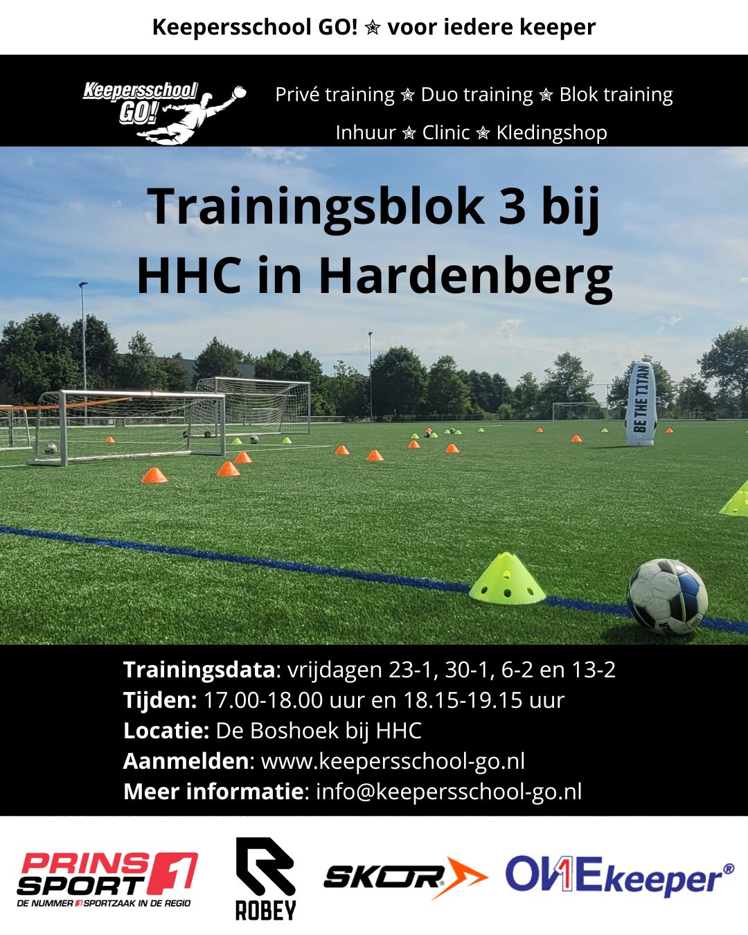 Keeperstraining bij Keepersschool GO!