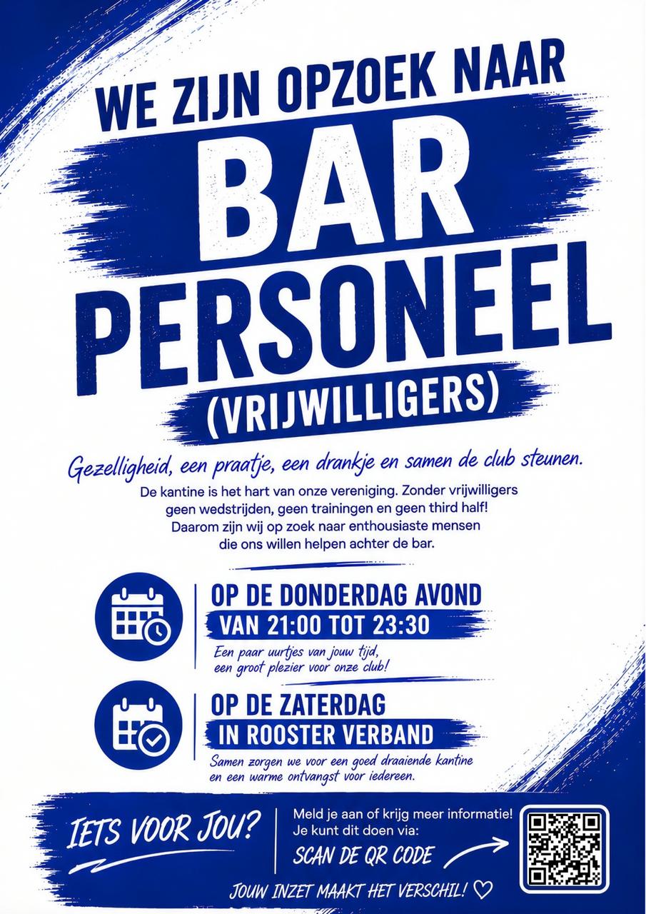 Gezocht Barpersoneel Donderdagavond / Zaterdag